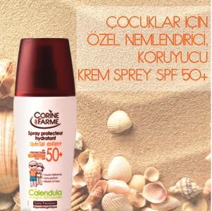 Çocuklar için Özel Nemlendirici,Koruyucu Krem SPF50+